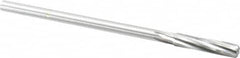 Made in USA - 21/64" High Speed Steel 6 Flute Chucking Reamer - USA Tool & Supply