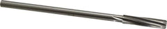 Made in USA - 25/64" High Speed Steel 6 Flute Chucking Reamer - Spiral Flute, 0.3105" Straight Shank, 1-3/4" Flute Length, 7" OAL - USA Tool & Supply