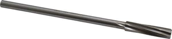 Made in USA - 13/32" High Speed Steel 6 Flute Chucking Reamer - Spiral Flute, 0.3105" Straight Shank, 1-3/4" Flute Length, 7" OAL - USA Tool & Supply