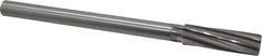 Made in USA - 3/4" High Speed Steel 8 Flute Chucking Reamer - Spiral Flute, 5/8" Straight Shank, 2-1/2" Flute Length, 9-1/2" OAL - USA Tool & Supply