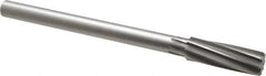 Made in USA - 13/16" High Speed Steel 8 Flute Chucking Reamer - Spiral Flute, 5/8" Straight Shank, 2-1/2" Flute Length, 9-1/2" OAL - USA Tool & Supply