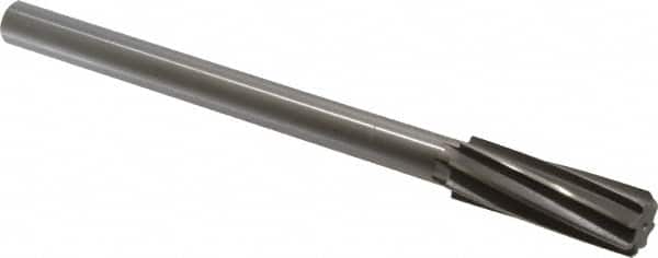 Made in USA - 27/32" High Speed Steel 8 Flute Chucking Reamer - USA Tool & Supply