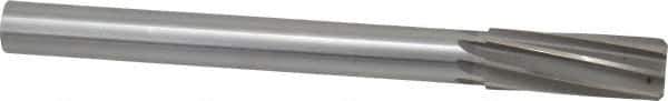 Made in USA - 1" High Speed Steel 8 Flute Chucking Reamer - Spiral Flute, 7/8" Straight Shank, 2-3/4" Flute Length, 10-1/2" OAL - USA Tool & Supply