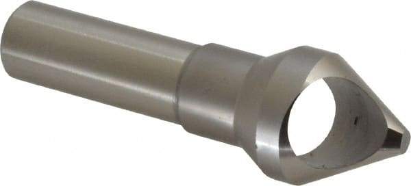 M.A. Ford - 13/16" Head Diam, 1/2" Shank Diam, 0 Flute 60° High Speed Steel Countersink - Bright Finish, 2-5/8" OAL, Single End, Straight Shank, Right Hand Cut - USA Tool & Supply