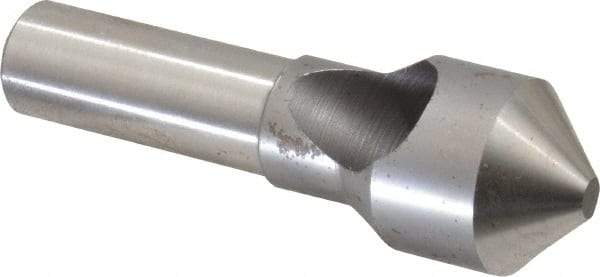 M.A. Ford - 13/16" Head Diam, 1/2" Shank Diam, 0 Flute 90° High Speed Steel Countersink - Bright Finish, 2-5/8" OAL, Single End, Straight Shank, Right Hand Cut - USA Tool & Supply