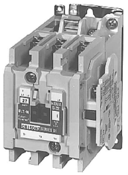 Eaton Cutler-Hammer - 3 Pole, 110 VAC at 50 Hz, 120 VAC at 60 Hz and 600 Volt, 9 Continuous Amp, 1 hp, Open NEMA Combination Starter - ABS Type Approved, cUL Listed, NEMA ICS 2-1993, UL Listed - USA Tool & Supply