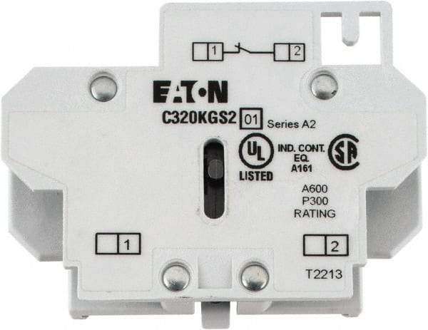 Eaton Cutler-Hammer - Starter Auxiliary Contact - For Use with 10-60A Contactors - USA Tool & Supply