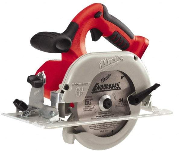 Milwaukee Tool - 28 Volt, 6-1/2" Blade, Cordless Circular Saw - 4,200 RPM, Lithium-Ion Batteries Not Included - USA Tool & Supply