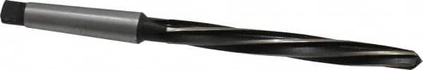 Interstate - 9/16" Reamer Diam, 3/8" Small End Diam, 2MT Morse Taper Shank, 5-1/8" Flute, Bridge Reamer - USA Tool & Supply