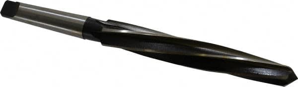 Interstate - 1-1/8" Reamer Diam, 55/64" Small End Diam, 3MT Morse Taper Shank, 7-3/8" Flute, Bridge Reamer - USA Tool & Supply