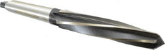 Interstate - 1-1/2" Reamer Diam, 1-1/4" Small End Diam, 4MT Morse Taper Shank, 7-3/8" Flute, Bridge Reamer - USA Tool & Supply
