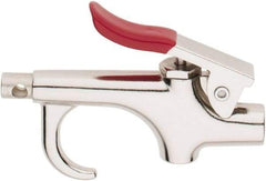 Value Collection - 145 Max psi Standard Safety Thumb Lever Blow Gun - 1/4 NPT, 3" Tube Length, Chrome Plated Zinc - USA Tool & Supply