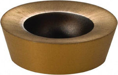 Kennametal - RDHX1003M0 LP Grade KC725M Carbide Milling Insert - TiN/TiCN/TiN Finish, 0.1252" Thick, 10mm Inscribed Circle - USA Tool & Supply