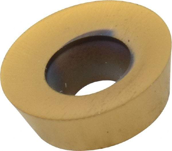Kennametal - RDHX12T3M0 LP Grade KC725M Carbide Milling Insert - TiN/TiCN/TiN Finish, 5/32" Thick, 12mm Inscribed Circle - USA Tool & Supply