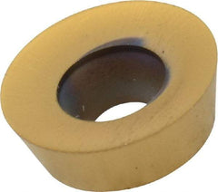 Kennametal - RDHX12T3M0 LP Grade KC725M Carbide Milling Insert - TiN/TiCN/TiN Finish, 5/32" Thick, 12mm Inscribed Circle - USA Tool & Supply