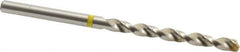 Accupro - #20 130° Vanadium High Speed Steel Jobber Drill - Bright Finish, Right Hand Cut, Spiral Flute, Straight Shank, 75mm OAL, Split Point - USA Tool & Supply