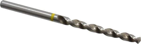 Accupro - #16 130° Vanadium High Speed Steel Jobber Drill - Bright Finish, Right Hand Cut, Spiral Flute, Straight Shank, 80mm OAL, Split Point - USA Tool & Supply