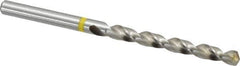 Accupro - #8 130° Vanadium High Speed Steel Jobber Drill - Bright Finish, Right Hand Cut, Spiral Flute, Straight Shank, 86mm OAL, Split Point - USA Tool & Supply