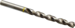 Accupro - 23/64" 130° Vanadium High Speed Steel Jobber Drill - Bright Finish, Right Hand Cut, Spiral Flute, Straight Shank, 125mm OAL, Split Point - USA Tool & Supply