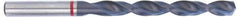 Accupro - #13 135° Cobalt Jobber Drill - TiAlN Finish, Right Hand Cut, Spiral Flute, Straight Shank, 80mm OAL, UX Point - USA Tool & Supply