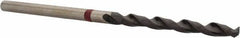 Accupro - #43 135° Cobalt Jobber Drill - TiAlN Finish, Right Hand Cut, Spiral Flute, Straight Shank, 53mm OAL, UX Point - USA Tool & Supply