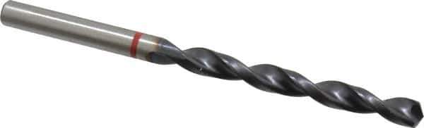 Accupro - #1 135° Cobalt Jobber Drill - TiAlN Finish, Right Hand Cut, Spiral Flute, Straight Shank, 93mm OAL, UX Point - USA Tool & Supply