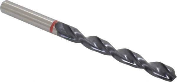 Accupro - 11/32" 135° Cobalt Jobber Drill - TiAlN Finish, Right Hand Cut, Spiral Flute, Straight Shank, 125mm OAL, UX Point - USA Tool & Supply