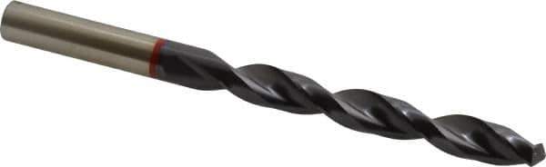 Accupro - 27/64" 135° Cobalt Jobber Drill - TiAlN Finish, Right Hand Cut, Spiral Flute, Straight Shank, 142mm OAL, UX Point - USA Tool & Supply