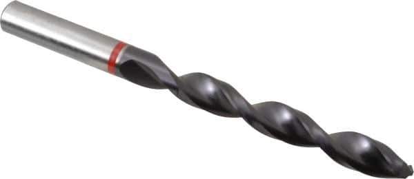 Accupro - 11mm 135° Cobalt Jobber Drill - TiAlN Finish, Right Hand Cut, Spiral Flute, Straight Shank, 142mm OAL, UX Point - USA Tool & Supply