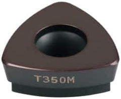 Seco - 218.19160 MD11 Grade T350M Carbide Milling Insert - TiCN/Al2O3 Finish, 0.187" Thick, 0.44" Inscribed Circle, 0.047" Corner Radius - USA Tool & Supply