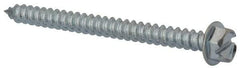 Value Collection - #14 Hex Washer Head Slotted Sheet Metal Screw - Steel, 3" Length Under Head, Grade 2 - USA Tool & Supply