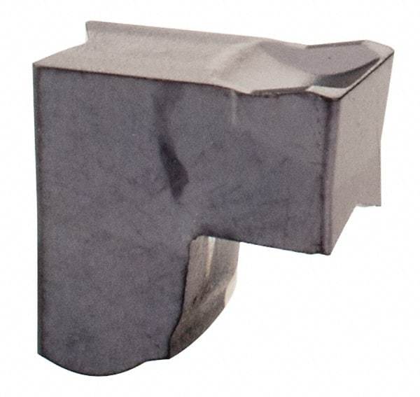 Iscar - TAGN IC908 Grade, 0.1575" Cutting Width, Carbide Cutoff Insert - 0° Neutral Lead Angle, 0.0094" Cnr Rad, TiAlN Coated - USA Tool & Supply