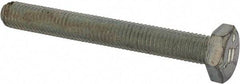 Made in USA - 1/2-20 UNF, 2" Length Under Head Hex Head Cap Screw - Fully Threaded, Grade 5 Steel, Zinc-Plated Finish, 3/4" Hex - USA Tool & Supply