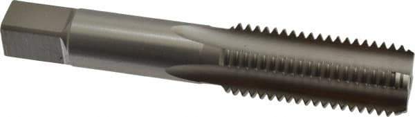 Hertel - M20x2.50 Metric Coarse 6H 4 Flute Bright Finish High Speed Steel Straight Flute Standard Hand Tap - Bottoming, Right Hand Thread, 4-15/32" OAL, D7 Limit - USA Tool & Supply
