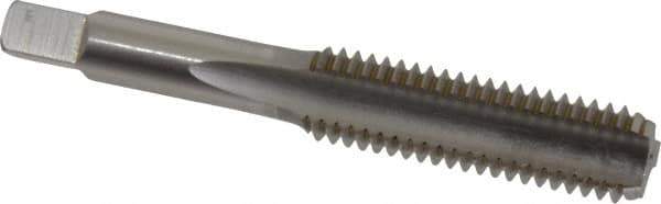 Hertel - 1/2-13 UNC 3B 3 Flute Bright Finish High Speed Steel Straight Flute Standard Hand Tap - Bottoming, Right Hand Thread, 3-3/8" OAL, 1-21/32" Thread Length, H3 Limit - Exact Industrial Supply