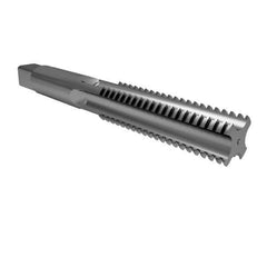 Hertel - 1/2-20 UNF 3B 4 Flute Bright Finish High Speed Steel Straight Flute Standard Hand Tap - Bottoming, Right Hand Thread, 3-3/8" OAL, H3 Limit - Exact Industrial Supply