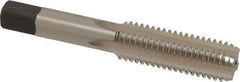 Hertel - 5/8-11 UNC 2B 4 Flute Bright Finish High Speed Steel Straight Flute Standard Hand Tap - Bottoming, Right Hand Thread, 3-13/16" OAL, 1-13/16" Thread Length, H5 Limit - USA Tool & Supply