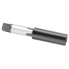 Hertel - 1-14 UNS 3B 4 Flute Bright Finish High Speed Steel Straight Flute Standard Hand Tap - Bottoming, Right Hand Thread, 5-1/8" OAL, H4 Limit - Exact Industrial Supply
