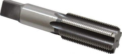 Hertel - 1-1/4 - 12 UNF 3B 6 Flute Bright Finish High Speed Steel Straight Flute Standard Hand Tap - Bottoming, Right Hand Thread, 5-3/4" OAL, H4 Limit - USA Tool & Supply