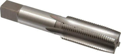 Hertel - M24x2.00 Metric Fine 4 Flute Bright Finish High Speed Steel Straight Flute Standard Hand Tap - Taper, Right Hand Thread, 4-29/32" OAL, D7 Limit - USA Tool & Supply