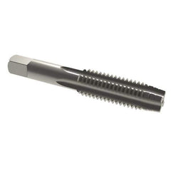 Hertel - 5/8-11 UNC 3B 4 Flute Bright Finish High Speed Steel Straight Flute Standard Hand Tap - Taper, Right Hand Thread, 3-13/16" OAL, H3 Limit - Exact Industrial Supply