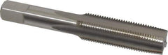 Hertel - 5/8-18 UNF 3B 4 Flute Bright Finish High Speed Steel Straight Flute Standard Hand Tap - Taper, Right Hand Thread, 3-13/16" OAL, H3 Limit - USA Tool & Supply