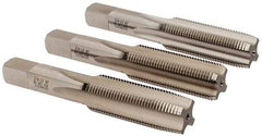 Hertel - 3/4-16 UNF, 4 Flute, Bottoming, Plug & Taper, Bright Finish, High Speed Steel Tap Set - 4-1/4" OAL, 2B/3B Class of Fit - USA Tool & Supply