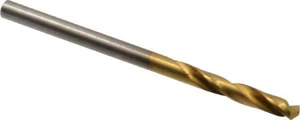 Hertel - #33 135° Spiral Flute High Speed Steel Screw Machine Drill Bit - USA Tool & Supply