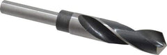 Hertel - 51/64" Drill, 118° Point, High Speed Steel Silver Deming & Reduced Shank Drill Bit - Oxide Finish, 6" OAL, Straight Shank, 3" Flute Length, Right Hand Cut, Standard Point, Spiral Flute, Regular Spiral - USA Tool & Supply