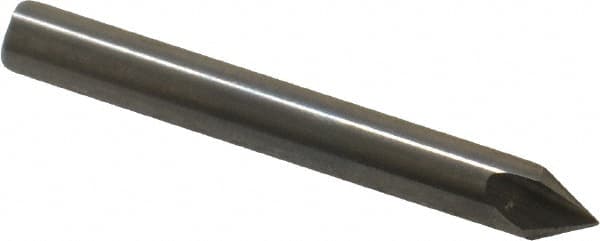 Hertel - 3/16" Head Diam, 3/16" Shank Diam, 3 Flute 60° Solid Carbide Countersink - USA Tool & Supply