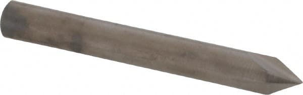 Hertel - 1/4" Head Diam, 1/4" Shank Diam, 3 Flute 60° Solid Carbide Countersink - USA Tool & Supply