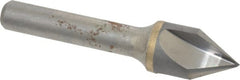 Hertel - 5/8" Head Diam, 3/8" Shank Diam, 3 Flute 60° Solid Carbide Countersink - USA Tool & Supply