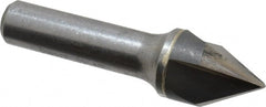 Hertel - 3/4" Head Diam, 1/2" Shank Diam, 3 Flute 60° Solid Carbide Countersink - USA Tool & Supply