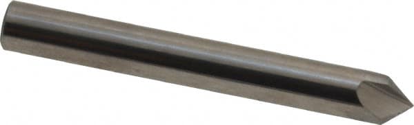 Hertel - 1/4" Head Diam, 1/4" Shank Diam, 3 Flute 82° Solid Carbide Countersink - USA Tool & Supply
